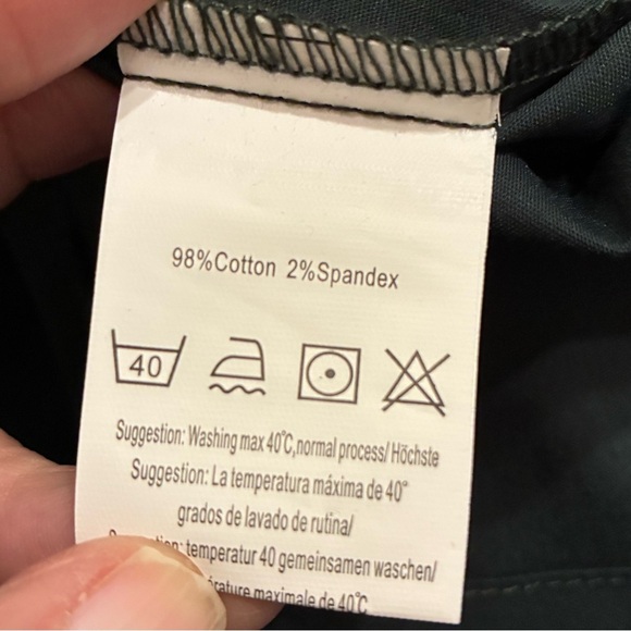 NWT Stylish Dark Green Lace-Up Men's Shirt Medium - Picture 8 of 8